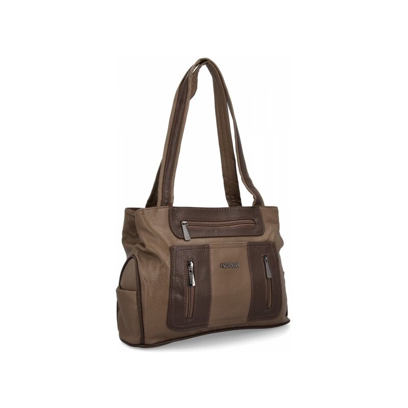 Dámská kabelka shopper bag Hernan zemitá 3892-1