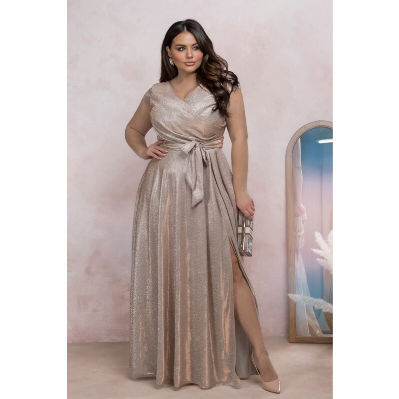 Společenské šaty AMANDA LUX zlatá 103543278
