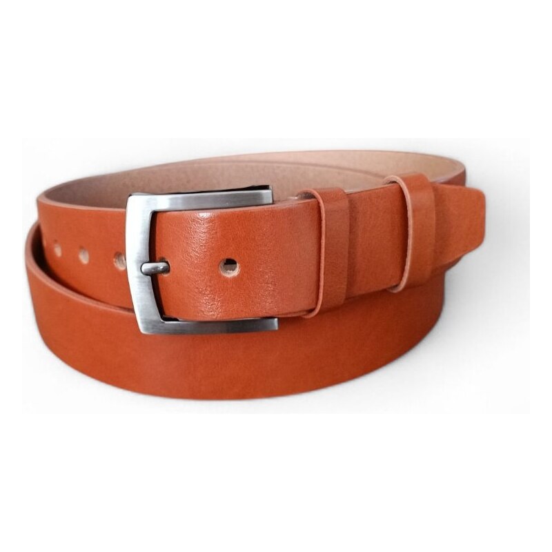 Pánský kožený opasek Penny Belts Javier světle hnědý