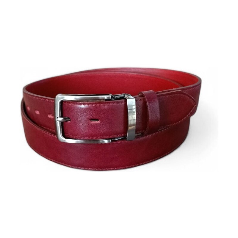 Pánský kožený opasek Penny Belts Juan bordó