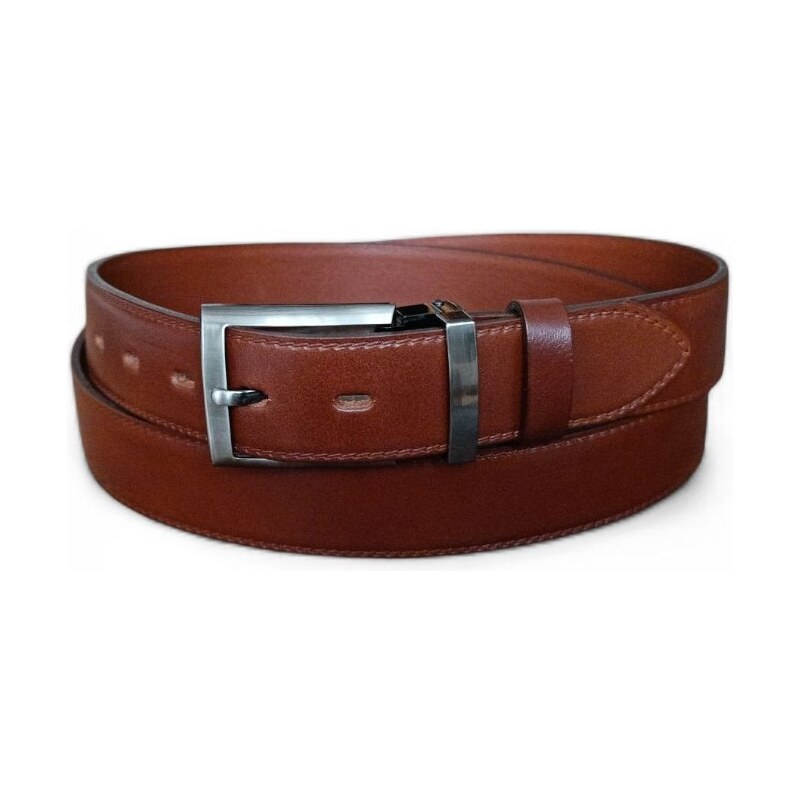 Pánský kožený opasek Penny Belts René hnědý