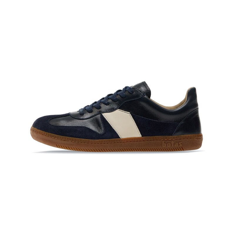 Vasky Botas × Footshop Navy - Pánské kožené tenisky / botasky modré česká výroba ze Zlína