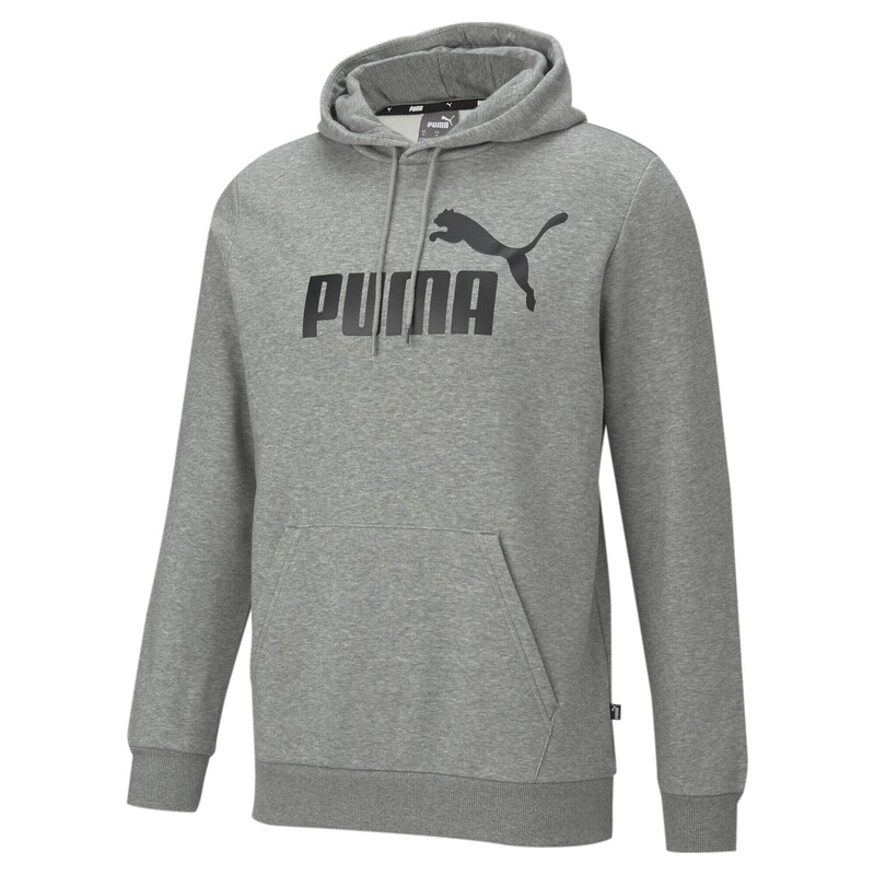 PUMA Pánská mikina s velkým logem Essentials PUMA Medium Gray