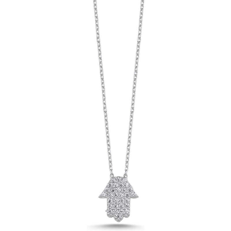 LUNICA Stříbrný náhrdelník HAMSA 103556893