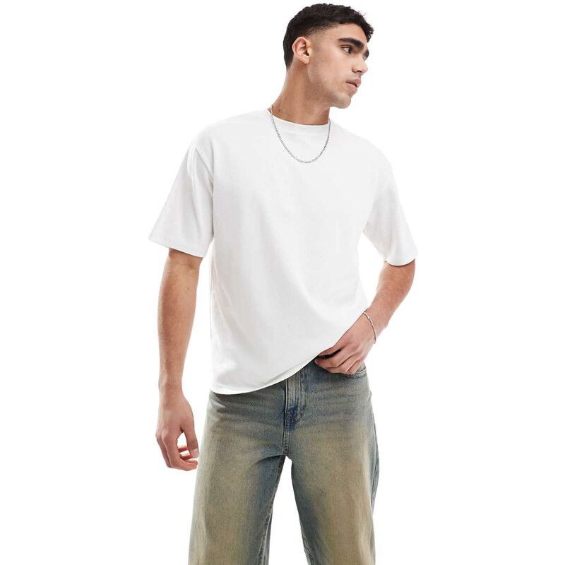 ONLY & SONS relaxed fit airflex t-shirt in white