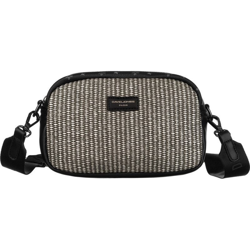 David Jones černá vzorovaná malá crossbody kabelka