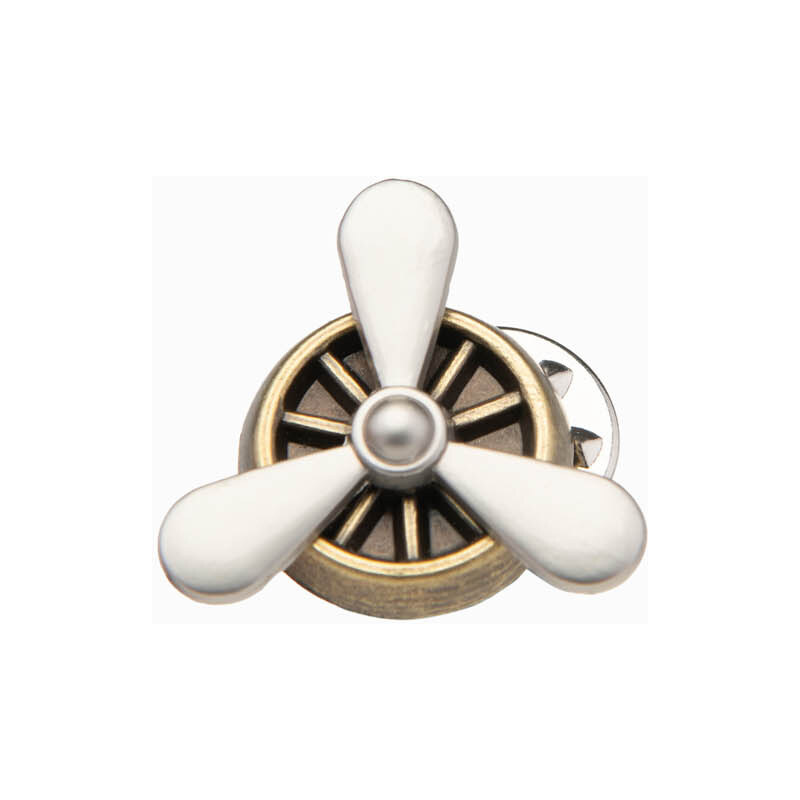 Ombre Metal decorative clothing pin propeller - brown