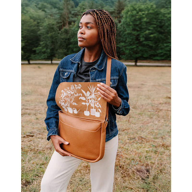 Keecie Kabelka Plant Sitter Cognac