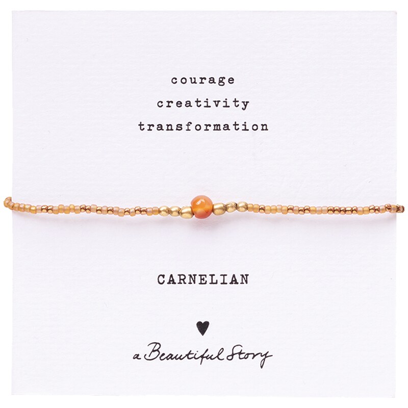 Beautiful Story Náramek Iris Carnelian (B/GC)