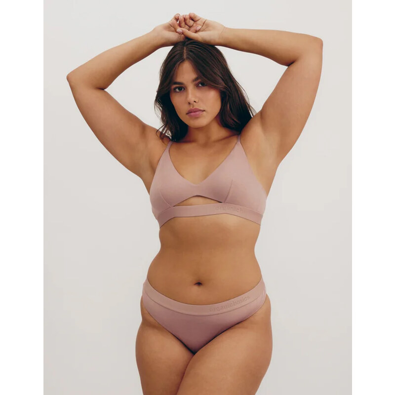 Organic Basics Kalhotky Soft Touch Dusty Rose S