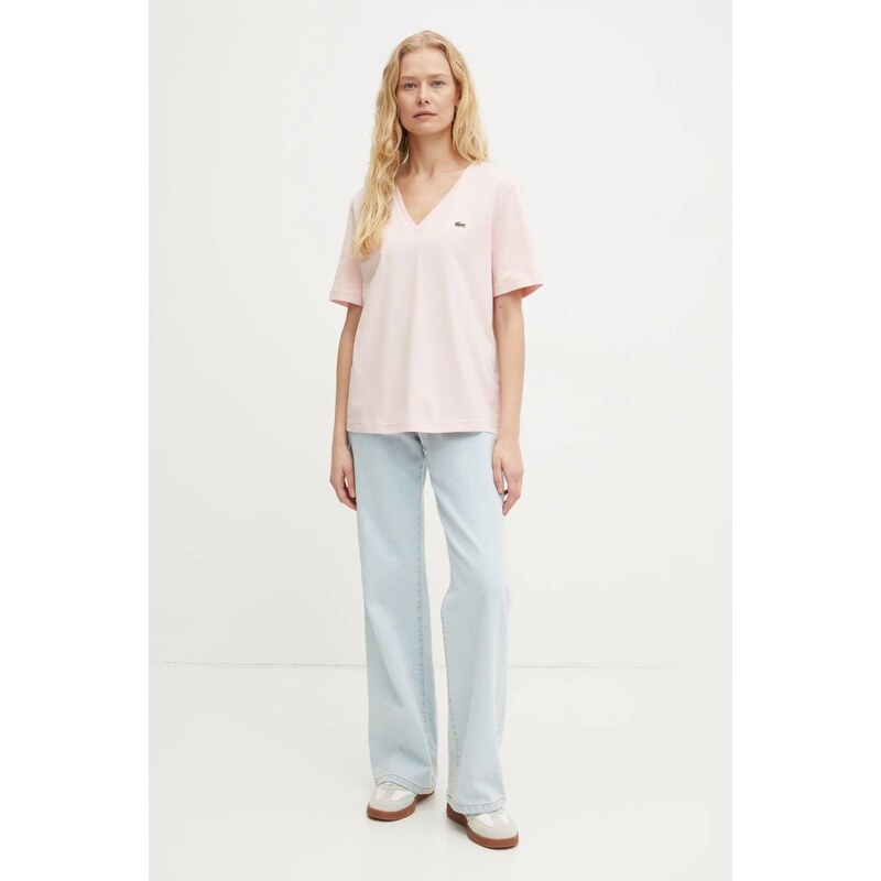 Lacoste basic tričko bavlněné dámské