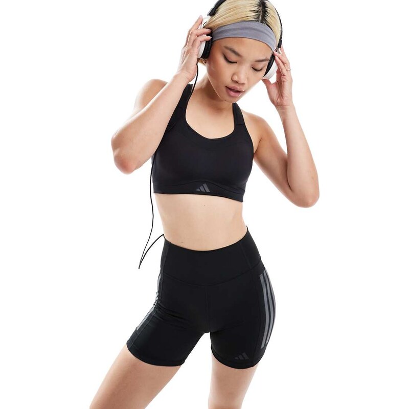 adidas performance adidas Training high support sports bra in black 103936197