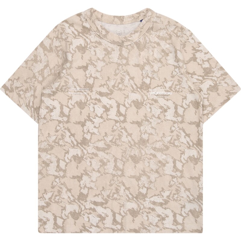 Jack & Jones Junior Tričko JCOTARMAC šedobéžová / režná
