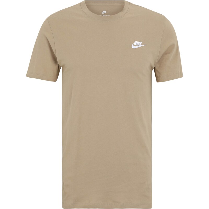 Nike Sportswear Tričko CLUB béžová / bílá