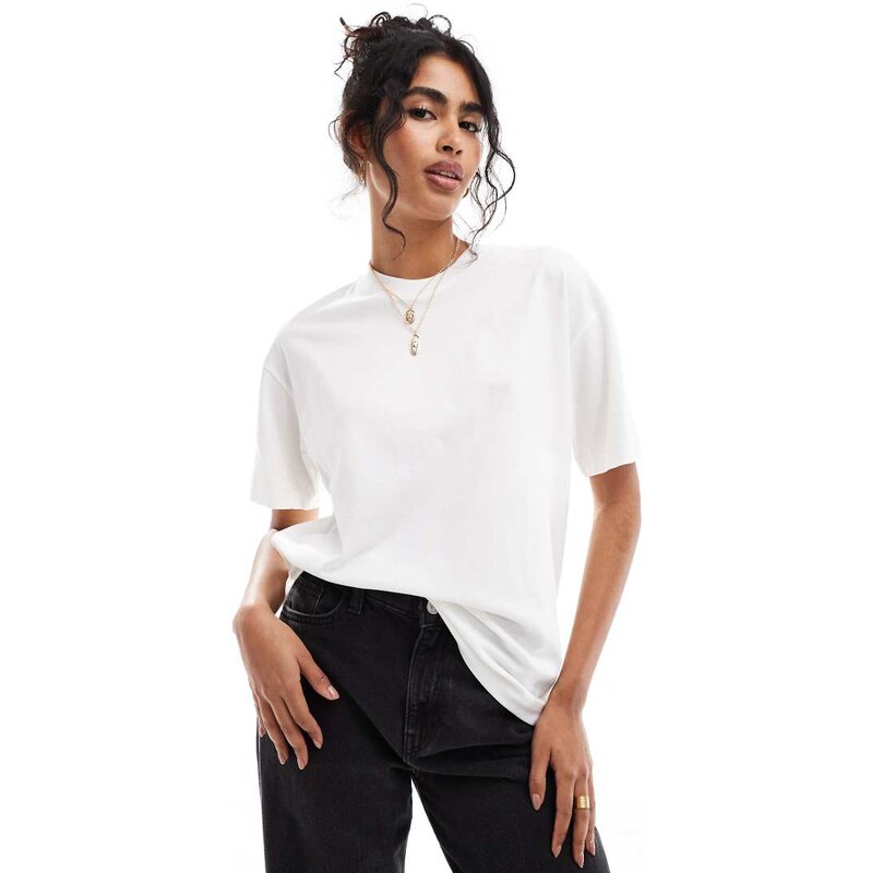 Cotton On boxy oversized t-shirt in white