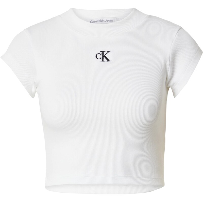 Calvin Klein Jeans Tričko černá / bílá 68859060
