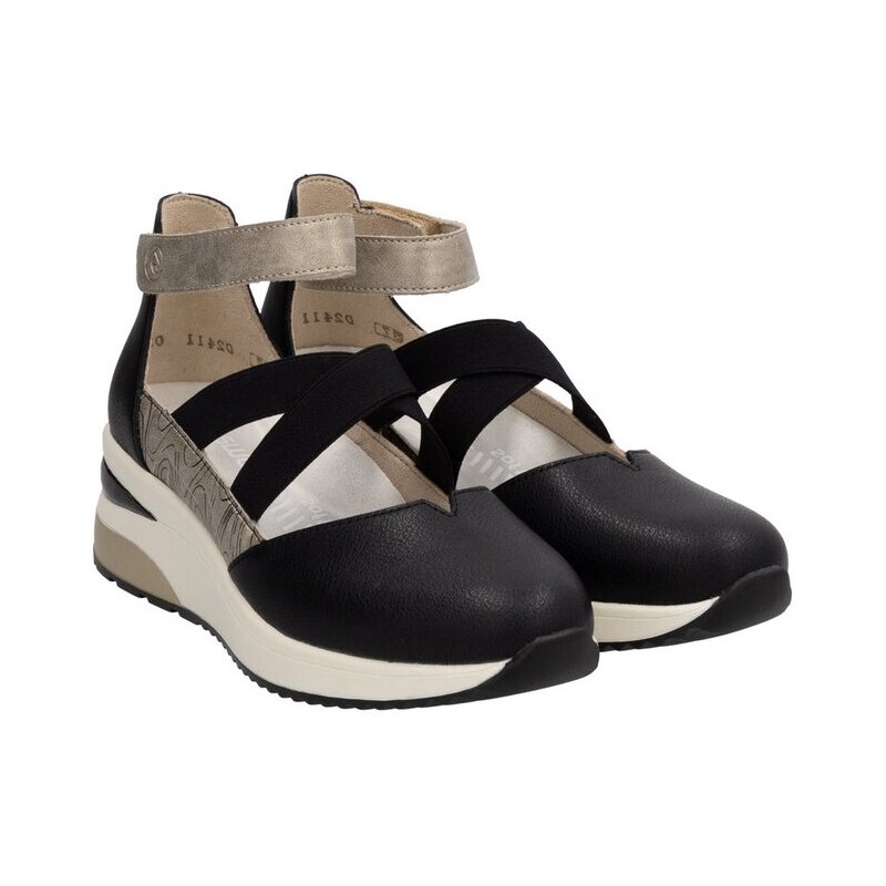 Balerínky s pásky přes nárt Remonte D2411-03 černá 103610978