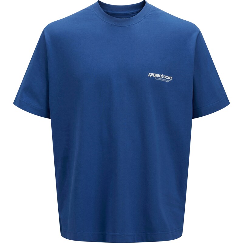JACK & JONES Tričko JCOUnion modrá / bílá