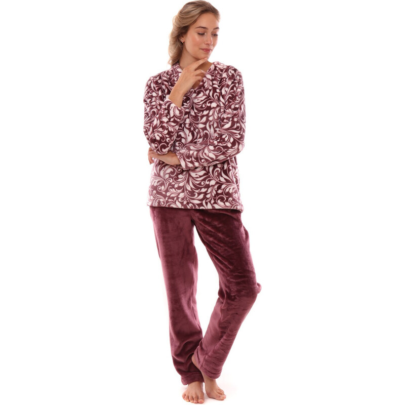 Dámské pyžamo Flora 6456 mave wine - Vestis 113453983