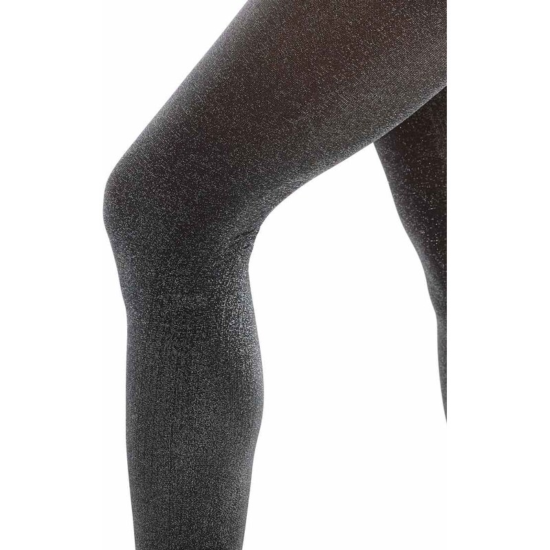 Lindex 40 denier glitter tight in silver 111201771