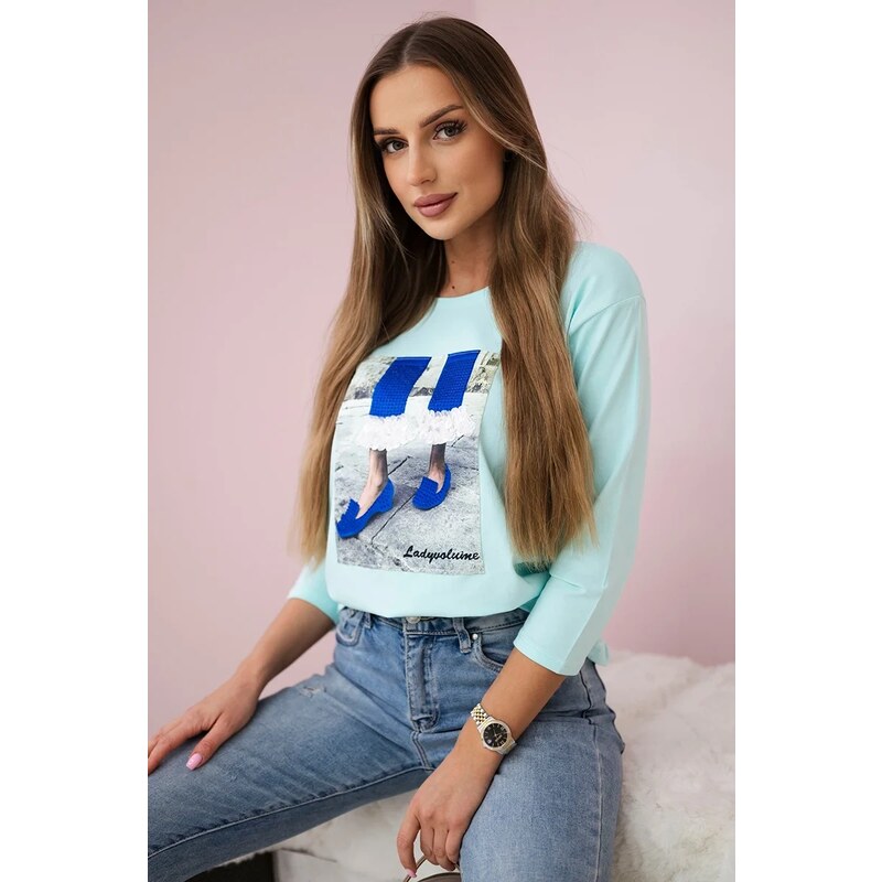 Kesi Halenka Charlotte 3D grafická se zirkony - výprodej