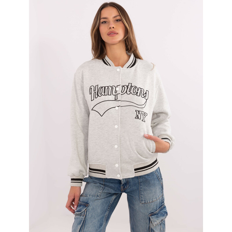 My Red Lips Sweatshirt-EM-BL-895.13X-light gray