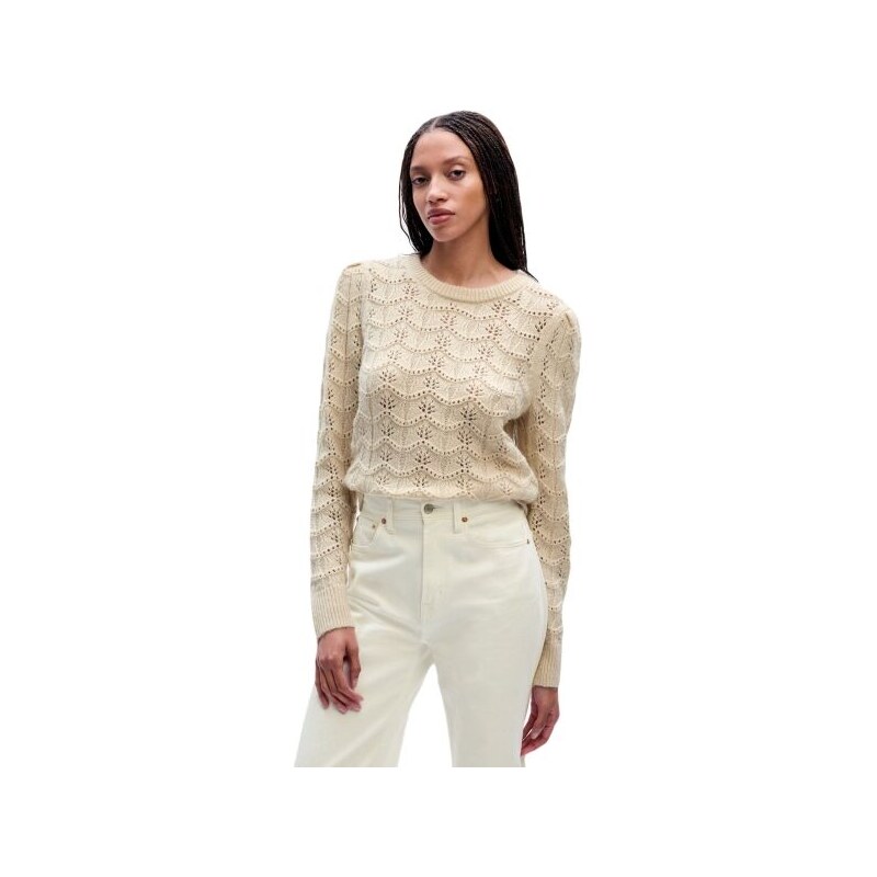 GAP FEMME POINTELLE CREW Dámský svetr