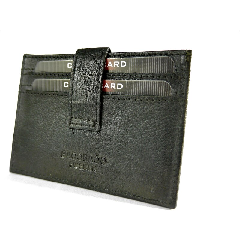 Baoobaoo Pouzdro na platební karty Black BB117
