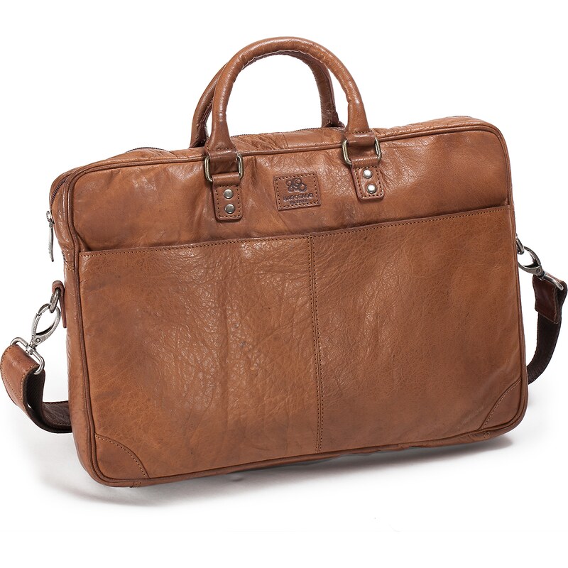 Baoobaoo Brašna Briefcase Soft 15-16 Tan BB092-1