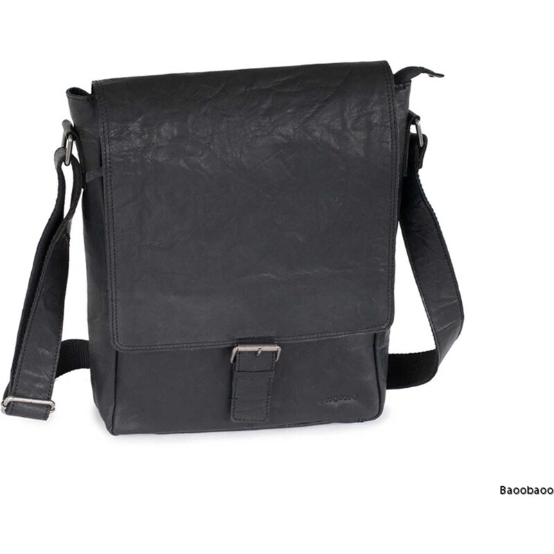 Baoobaoo Brašna Vertical Flapbag 13 Black BB072