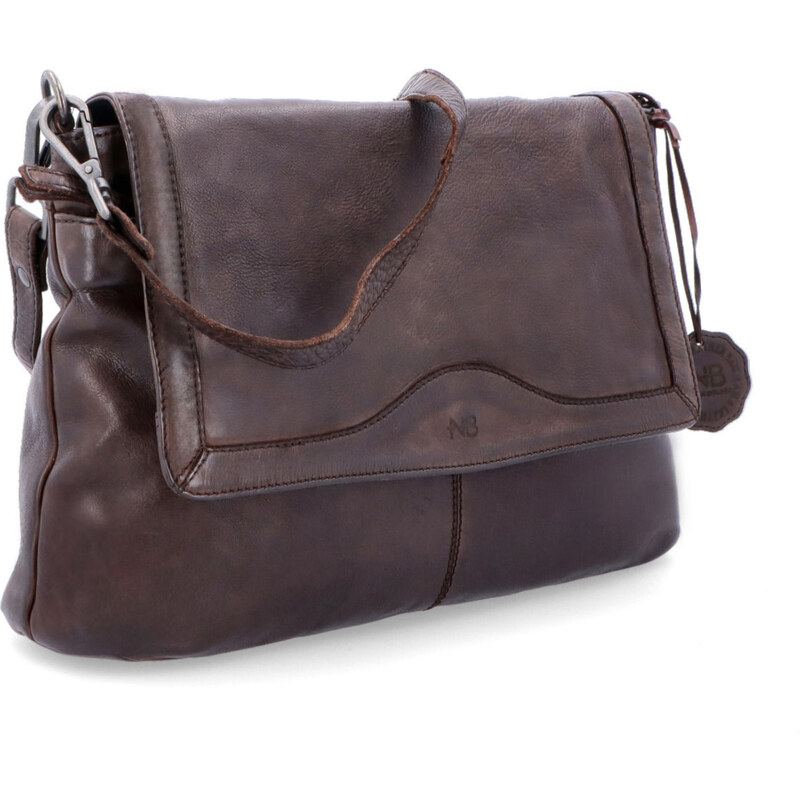 Kožená kabelka crossbody Noelia Bolger hnědá NB 2024 H