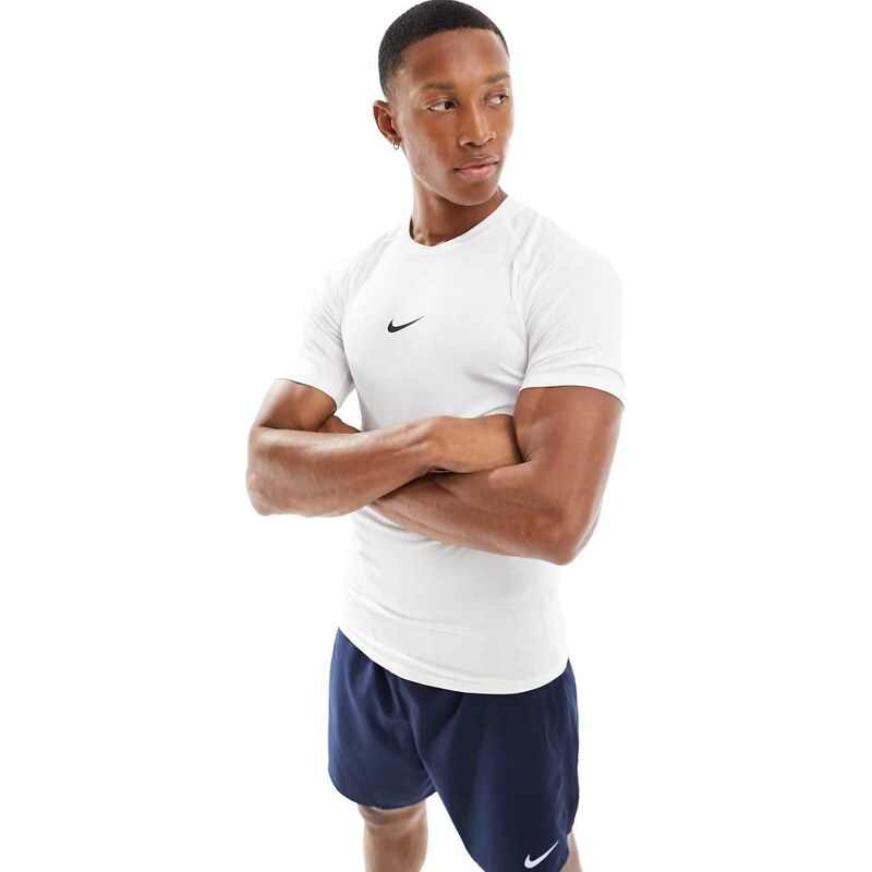 Nike Training Pro Dri-FIT muscle fit t-shirt in white