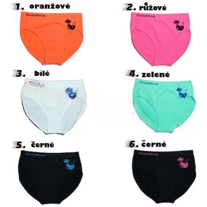 Dámské bezešvé kalhotky Greenice 6588
