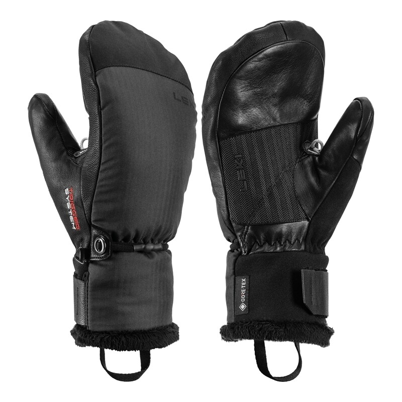 Rukavice lyžařské Leki Lantana 3D GTX Women Mitten Velikost: 6,5 tmavě 103659456