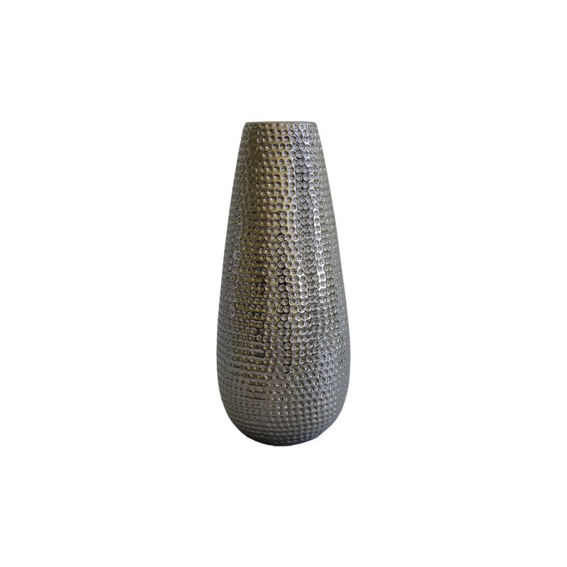 StarDeco Stříbrná váza 24,5 cm