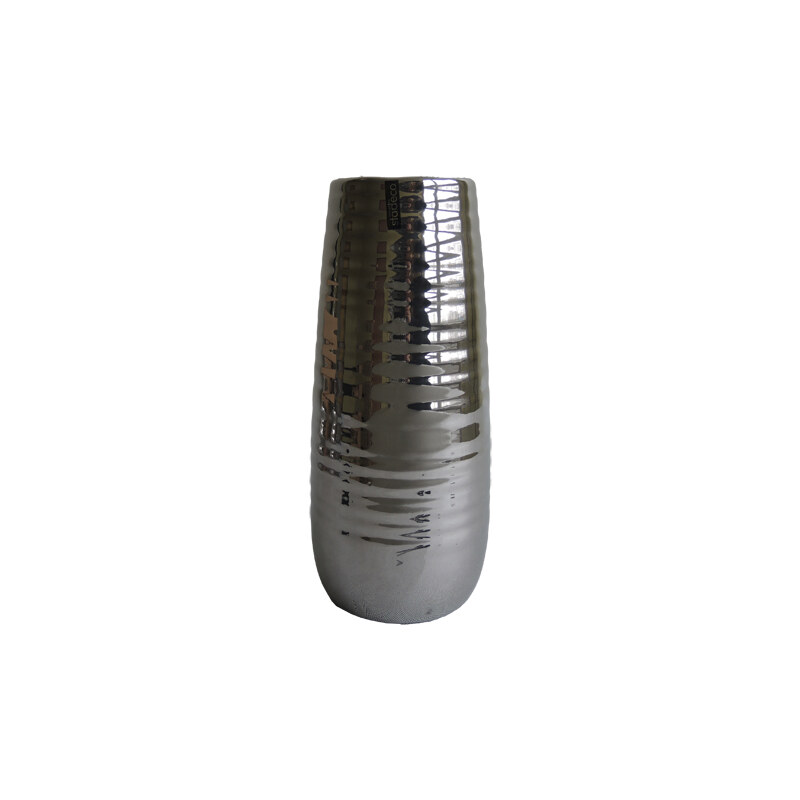 StarDeco Stříbrná váza ARIZONA 35,5 cm