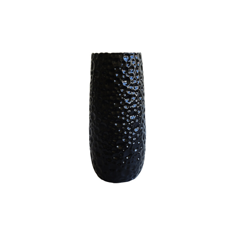 StarDeco TIMBER - keramická váza černá VA502CB