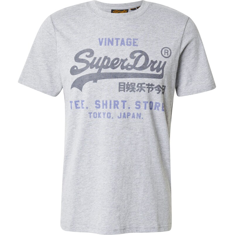 Superdry & Co Tričko Heritage modrá / šedá / antracitová