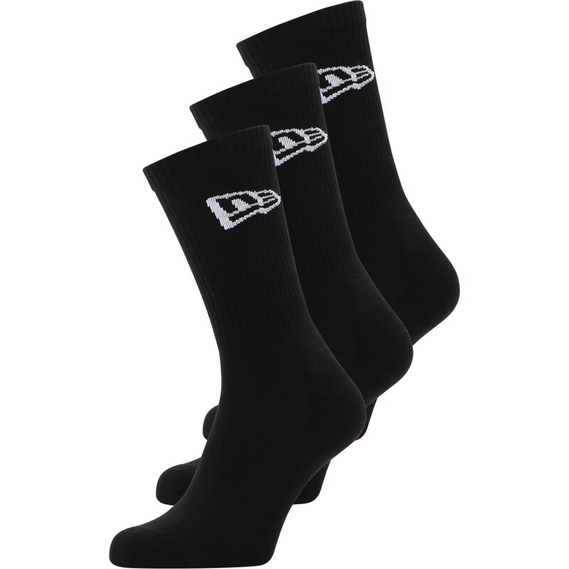 NEW ERA Ponožky černá / bílá