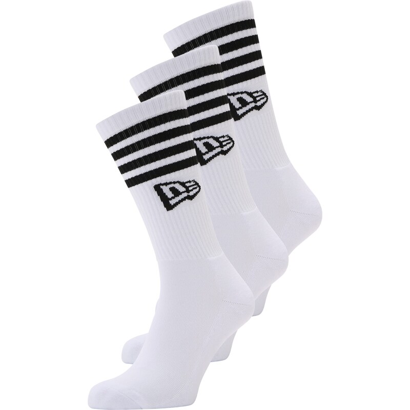 NEW ERA Ponožky černá / bílá