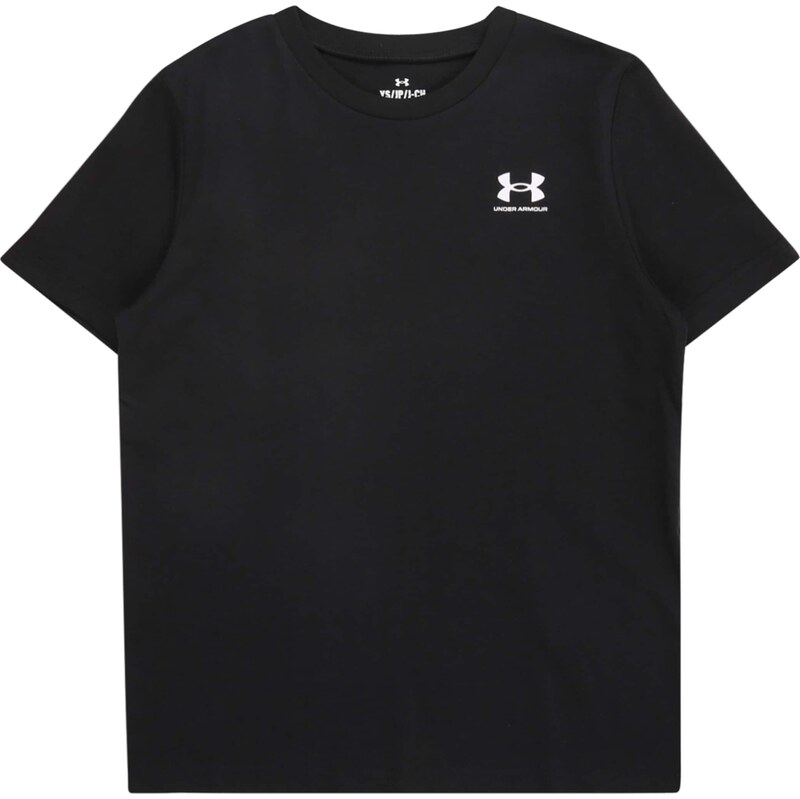 UNDER ARMOUR Tričko černá / bílá