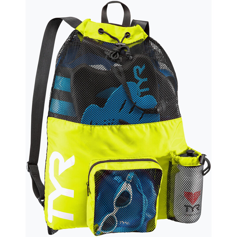 Plavecký vak TYR Big Mesh Mummy Bag 40 l fluo/yellow