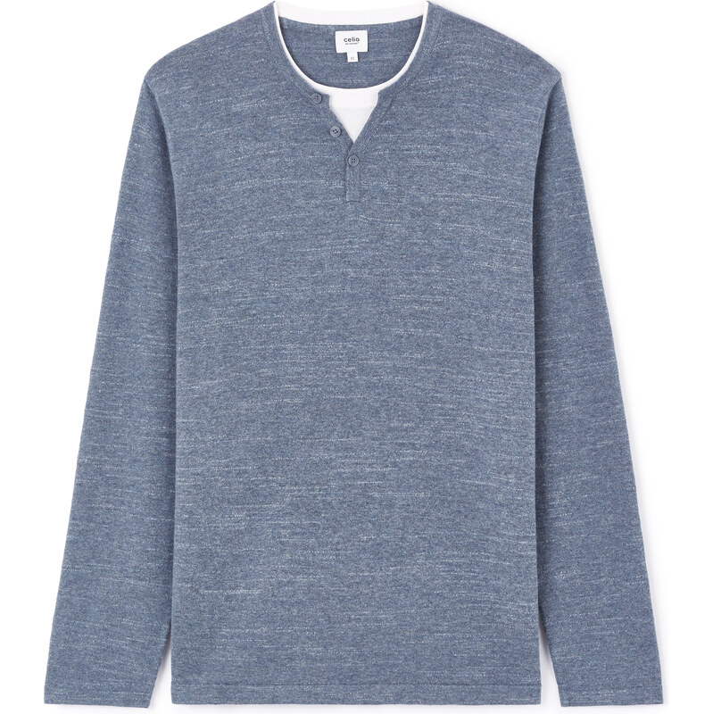 Celio Svetr henley Gelano - Pánské