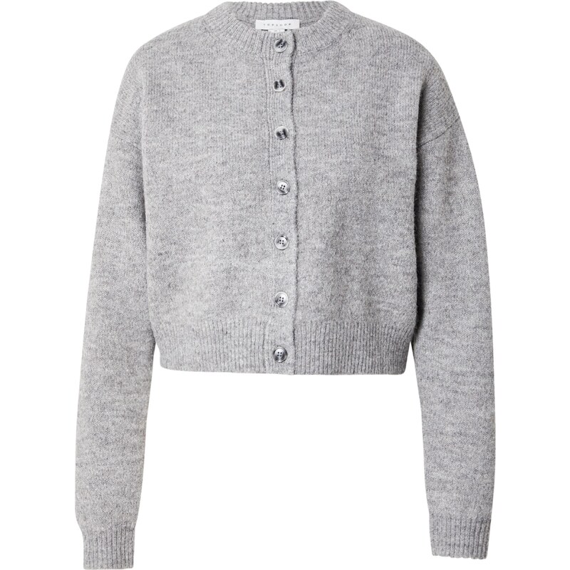 TOPSHOP Kardigan šedý melír