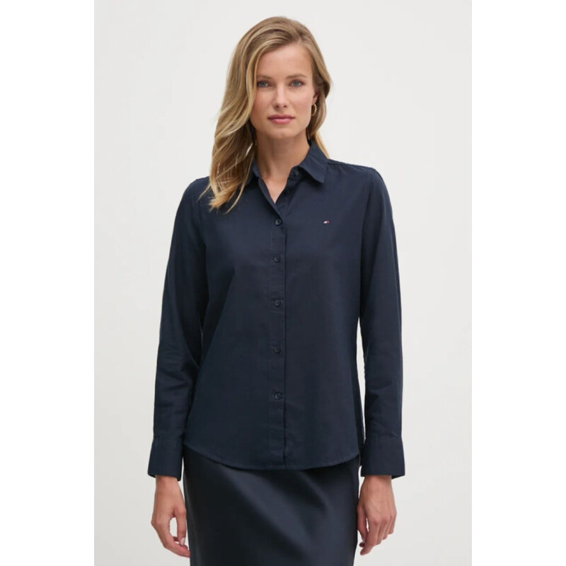 Tommy Hilfiger dámská tmavě modrá košile 109097875