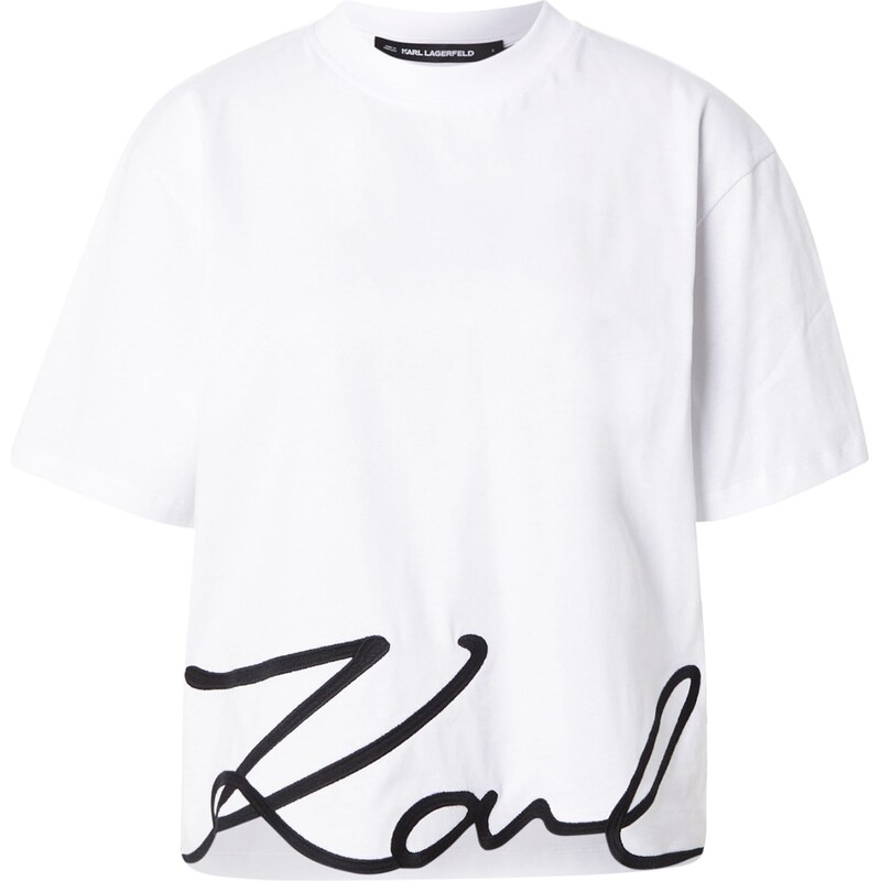 Karl Lagerfeld Tričko černá / bílá