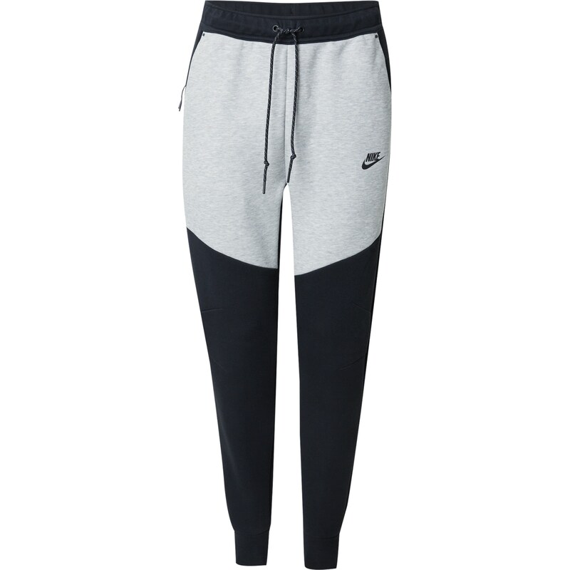Nike Sportswear Kalhoty TCH FLC světle šedá / černá
