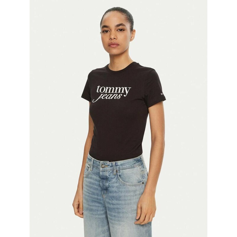 Tommy Jeans dámské černé tričko