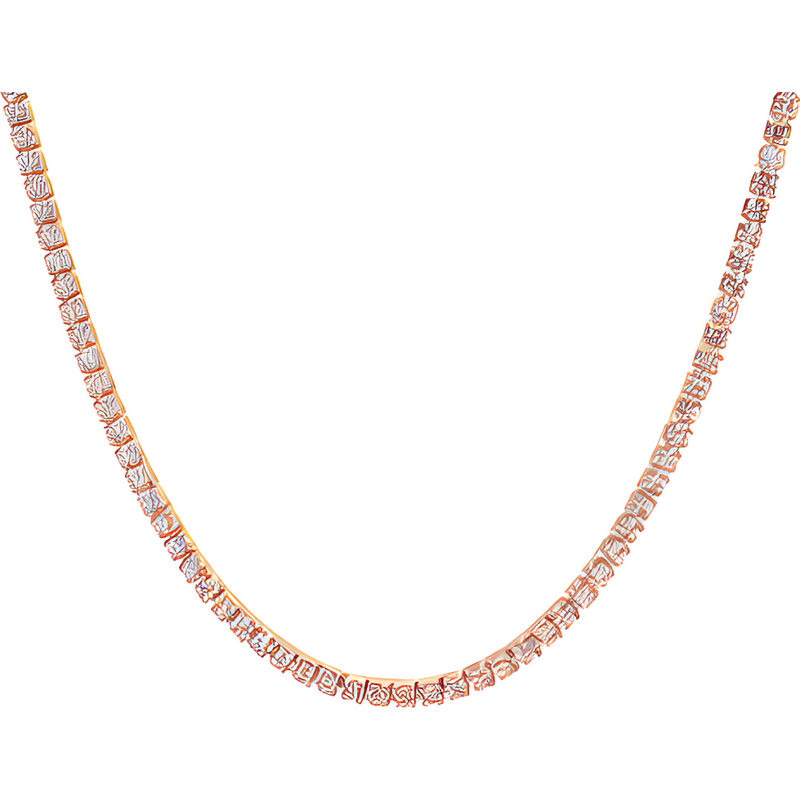 Olivie Stříbrný tenisový choker 35+5cm ROSE 9362