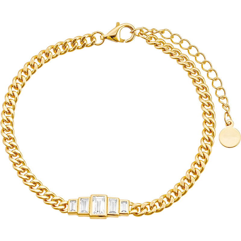 Olivie Stříbrný náramek 16+4cm GOLD 9367